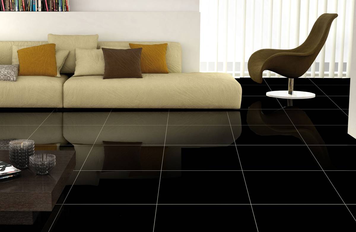 Staro Mono Black Mirror глянец 60x60 Керамогранит Staro Mono Black Mirror 60x60 высокий глянец черный